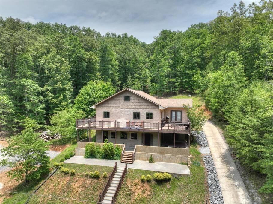The Chariot - Creek Front With Hottub, Fire Pits, Billiards, Ev Charger - Sandalwood Stays بلو ريدج المظهر الخارجي الصورة